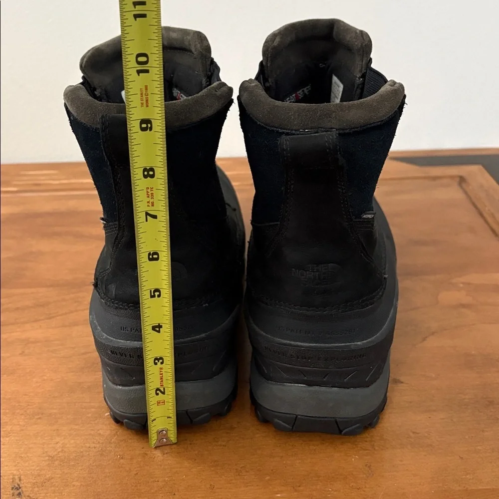 The North Face Chilkat Black Snow Rain Boots Size 12.5